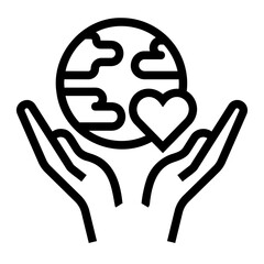 humanitarian Line Icon