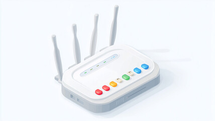 Wireless Router indicating home networking and reliable internet connectivity for modern communication.
