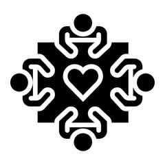 humanitarian Solid icon