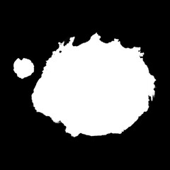 Abstract Ink Stain with Alpha Channel