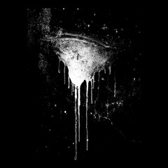 Abstract Ink Stain with Alpha Channel