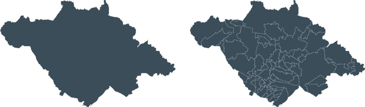 Tlaxcala Outline Map Outline and Internal Divisions