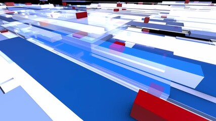 Modern news transition with clean digital lines and fast editorial motion