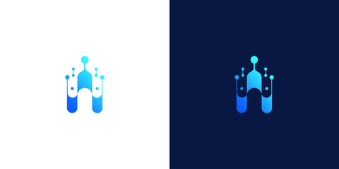 initial letter w abstract monogram logo vector design	