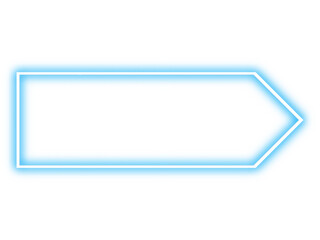 A bright blue neon hexagon glowing on a dark background, representing modern technology, innovation, and digital aesthetics.