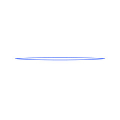 Single Horizontal Blue Line horizontal line straight line isolated on a transparent background