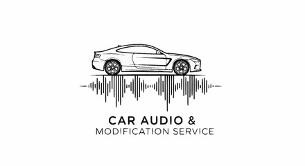 Car Audio and Modification Service Logo Design.