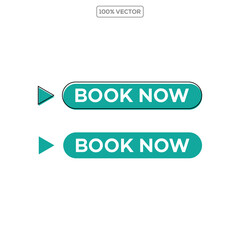 Book Now Icon Set Vector Reservation Symbols for Website illustration