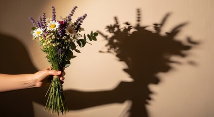 A beautiful floral bouquet of blooming pink and purple flowers isolated on a white background