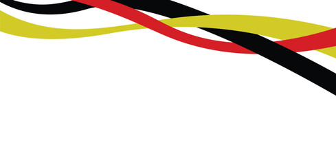 Printillustration design of the German flag ribbon