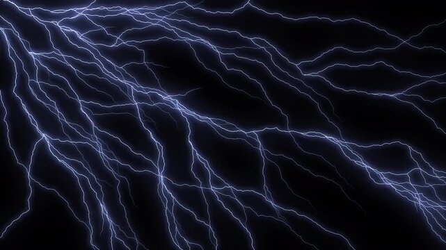 Thunder overlay animation showing energy bursts, lightning flickers, and storm visuals.