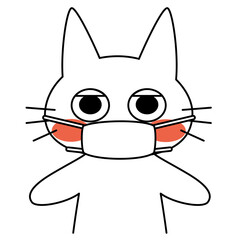 体調不良の猫（マスク）