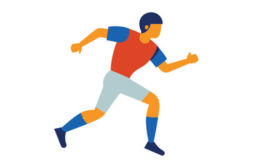 A runner in motion, showcasing speed and agility, a dynamic athlete