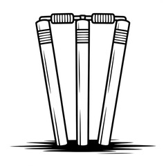 Wicket out illustration vector style coloring page 