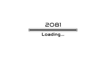 Loading bar icon illustration. New year Loading concept. Loading  progress bar on white background.