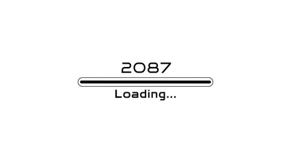 Loading bar icon illustration. New year Loading concept. Loading  progress bar on white background.