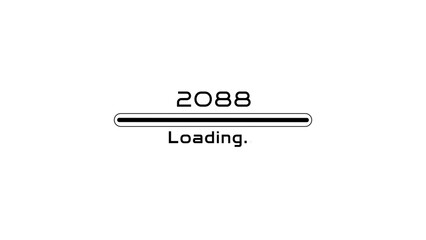 Loading bar icon illustration. New year Loading concept. Loading  progress bar on white background.