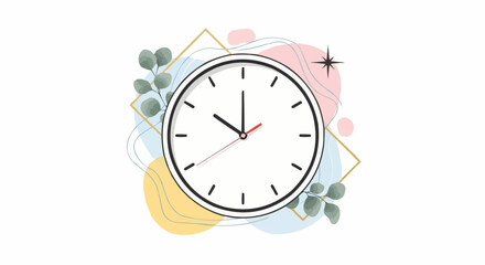 alarm clock with flower