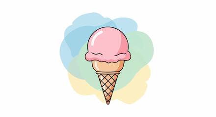 ice cream isolated on white