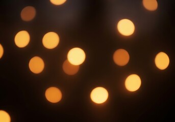 Soft golden bokeh lights abstract background