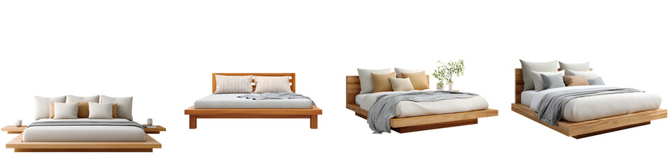 Modern Platform Beds: Minimalist Bedroom Furniture Collection