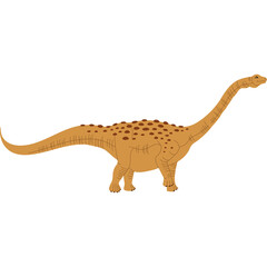 Cartoon retro groovy character dinosaur with funny face on transparent background