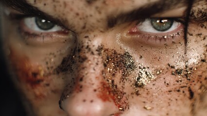 Close up shot of eyes