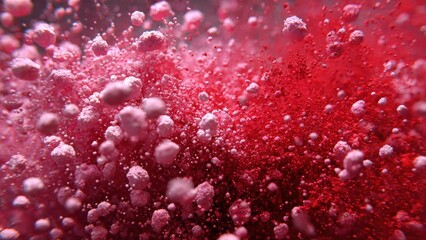 Explosion of a red particles