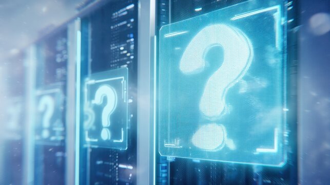 Data Mystery: A technological composition hinting at complexities, digital puzzles and potential discoveries within a data center environment, sparking curiosity and intrigue.