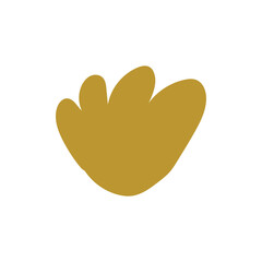 A golden-yellow abstract flower with leaf-like petals, suitable for natural themes, organic branding, and minimalist vector art.