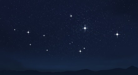 Naklejka premium sky, stars, night, galaxy, and cosmic abstraction — perfect for digital art, wallpapers, astronomy visuals, or minimalist celestial designs.