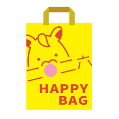 2026年の馬イラスト福袋アイコン　初売り　午年　