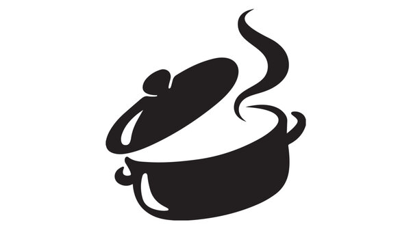 Cooking pot with steam food preparation meal hot cuisine