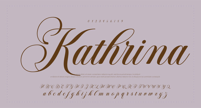 Signature Font Calligraphy Logotype Script Brush Font Type Font lettering handwritten