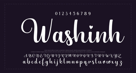 Signature Font Calligraphy Logotype Script Brush Font Type Font lettering handwritten