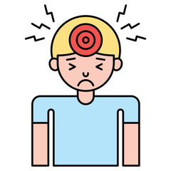 Frontal headaches icon