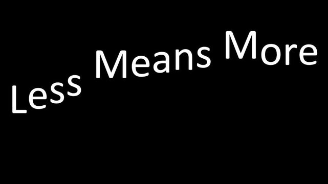 The words less wage work are written in white on black background