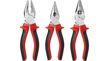 Three pliers ready for any job around the house or professional work