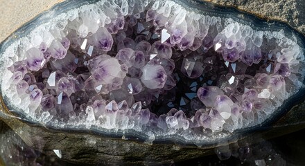 Amethyst Geode A Crystal Cave of Purple Hues & Sparkles