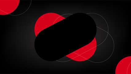 Abstract modern black with red background. vector.
