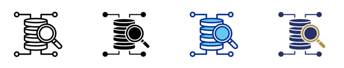 Search  Icon Set Multiple Style Collection
