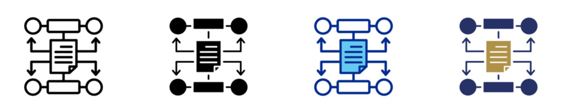 Algorithm  Icon Set Multiple Style Collection
