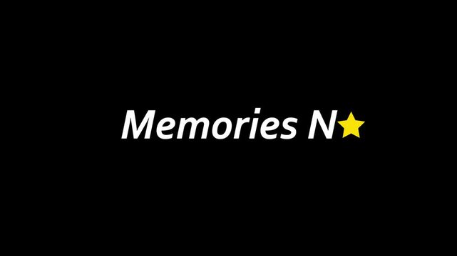 A simple memo with a star icon in white font on a black background
