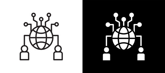 Communication Technology blackwhite icon