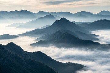 Fototapeta premium mountains in the morning