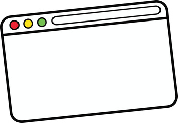 Internet Browser Interface Design. Web Browser Window Illustration. Digital Web Navigation Concept. Modern Online Browser Layout. Website Screen UI Illustration. Webpage and Internet Design Set