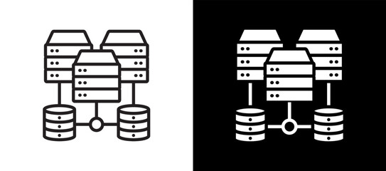 Database Storage blackwhite icon