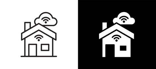 Smarthome blackwhite icon