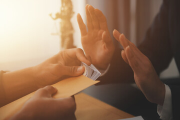 Law theme, gavel or mallet of the judge, lawyer enforcement officers, evidence-based cases taken into account in the court abount business, legislation.