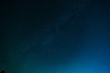 Clear Night Sky Full of Stars and the Milky Way